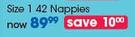 Huggies Gold New Baby Disposable Nappies Value Pack Size 1 - 42's Per Pack
