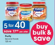 Purity Second Foods-5x125ml Per Offer