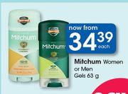 Mitchum Women Or Men Gels-63g