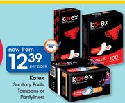 Kotex Sanitary Pads, Tampons Or Pantyliners-Per Pack