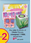 Clicks Tissues-Per Pack