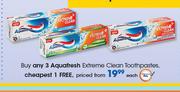 Aquafresh Extreme Clean Toothpastes-Each