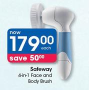Safeway 4-In-1 Face And Body Brush-Each