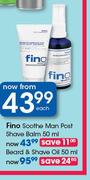 Fino Soothe Man Post Shave Balm-50ml Each