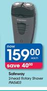 Safeway 2-Head Rotary Shaver PIA5403-Each