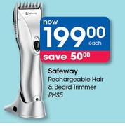 Safeway Rechargeable Hair & Beard Trimmer RH55-Each