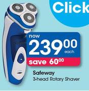 Safeway 3-Head Rotary Shaver-Each