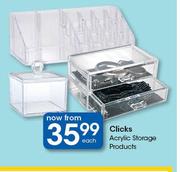 Clicks Acrylic Storage Products-Each