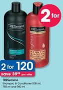 TRESemme Shampoo & Conditioner 500ml,750ml And 900ml-For Any 2 Per Offer