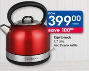 Kambrook 1.7 Litre Red Dome Kettle-Each