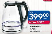 Kambrook 1.7Litre Glass Kettle-Each