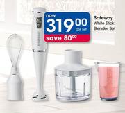 Safeway White Stick Blender Set-Per Set