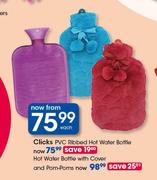 Clicks PVC Ribbed Hot Water Bottle-Each