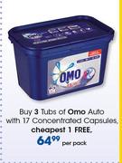 Omo Auto With 17 Concentrated Capsules-Per Pack
