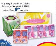 Clicks Tissues-Per Pack