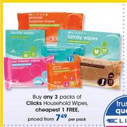 Clicks Household Wipes-Per Pack