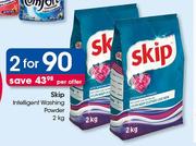 Skip Intelligent Washing Powder-2x2kg Per Offer