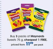 Maynards Sweets-75g Per Pack