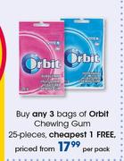 Orbit Chewing Gum-25 Pieces Per Pack