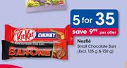 Nestle Small Chocolate Bars (Excl. 135g & 150g)-For 5