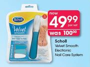 Scholl Velvet Smooth electronic Nail Care System-Per Set