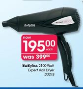 BaByliss 2100 Watt Expert Hair Dryer D321E-Each