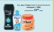  Clere Hand & Body Products-Each