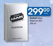 Sorbet Man Platinum EDT-100ml Each