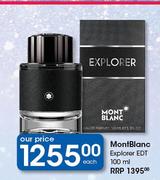 MontBlanc Explorer EDT-100ml Each