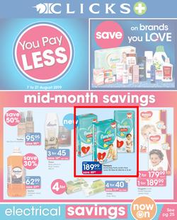 Clicks : You Pay Less (7 Aug - 21 Aug 2019), page 1