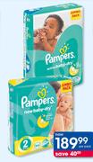 Pampers New Or Active Baby Dry Disposable Nappies Jumbo Packs-Per Pack