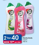 Handy Andy Cream-2x750ml Per Offer