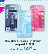 Clicks Lip Balms-Each