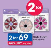 Clicks Trendy Artificial Nails-For 2