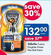 Gillette Fusion Proglide Power Flex Ball Razor-Each