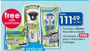 Dorco Pace Men's Handle+Free Pack Of Pace Men's Cartridges