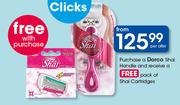 Dorco Shai Handle+Free Pack Of Shai Cartridges