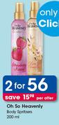 Oh So Heavenly Body Spritzers-2X200ml