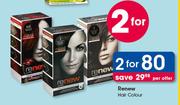 Renew Hair Colour-For 2 Per Offer