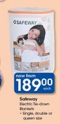 Safeway Electric Tie-Down Blankets-Each