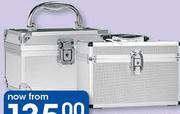Clicks Silver Aluminium Solid Cosmetics Case (Large)