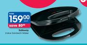 Safeway 2 Slice Sandwich Maker-Each