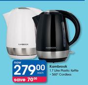 Kambrook 1.7 Litre Plastic Kettle-Each 