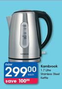 Kambrook 1.7 Litre Stainless Steel Kettle-Each