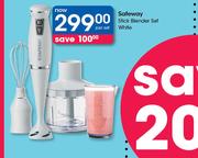 Safeway Stick Blender Set White-Per Set