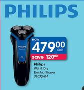Philips Wet & Dry Electric Shaver S1030/04-Each