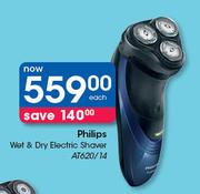 Philips Wet & Dry Electric Shaver AT620/14-Each