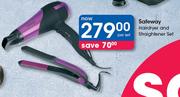 Safeway Hairdryer And Straightener Set-Per Set