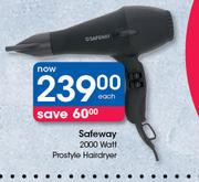 Safeway 2000 Watt Prostyle Hairdryer-Each