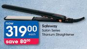 Safeway Salon Series Titanium Straightener-Each